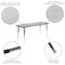 Flash Furniture 60 W, 86 L, 30.25 H, Chrome, Laminate, Particleboard, Plastic, Steel XU-GRP-16CH-A3060CON-60-GY-T-A-GG - alternate 8